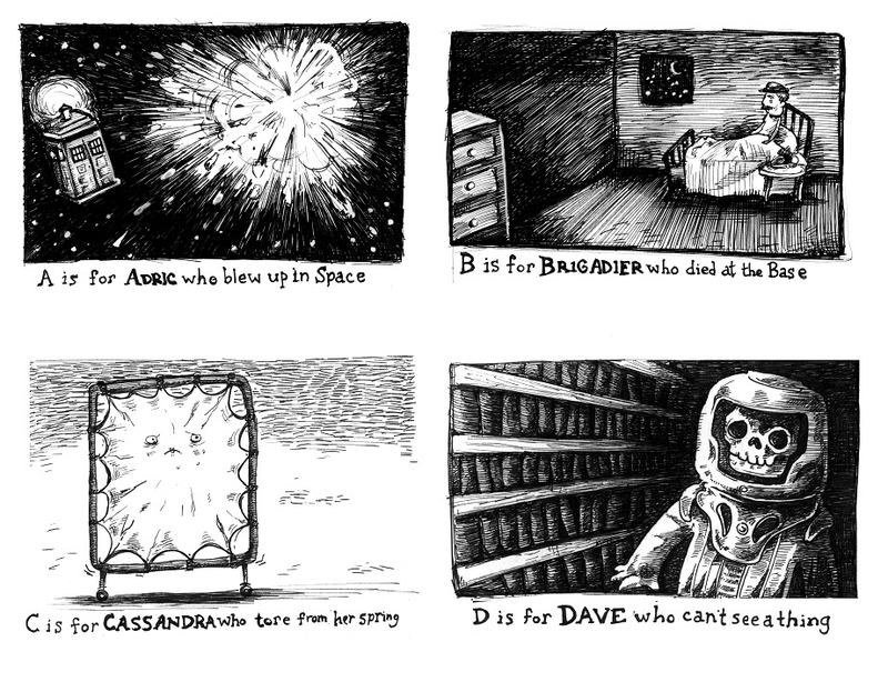 Illustration for article titled Every Doctor Who death retold by the "Gallifreycrumb Tinies"